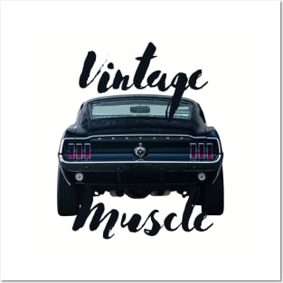 VINTAGE MUSTANG MERCH Posters and Art